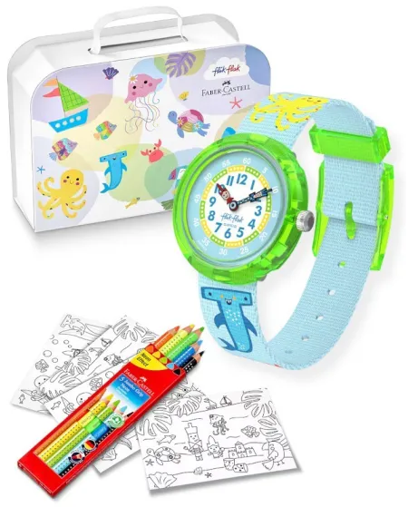 Swatch Flik Flak Color Watch in Neon