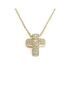 Girocollo Crivelli in Oro Rosa e Croce con Diamanti