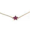 Crivelli Bracelet in Rose Gold with Ruby Star