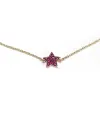 Crivelli Bracelet in Rose Gold with Ruby Star