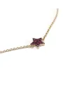 Crivelli Bracelet in Rose Gold with Ruby Star