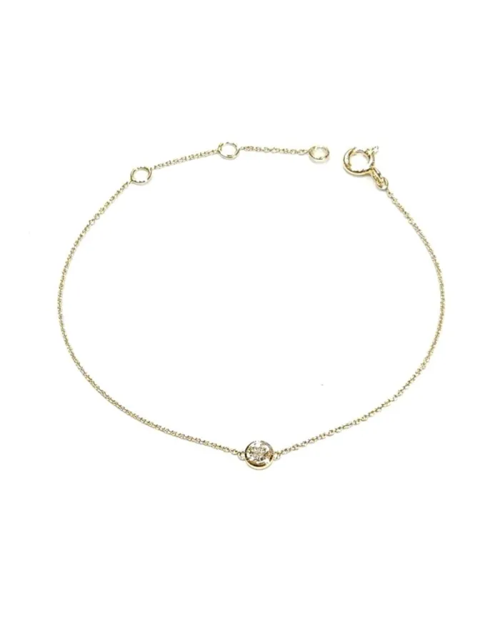 Bracelet Crivelli en Or Jaune avec Point Lumineux