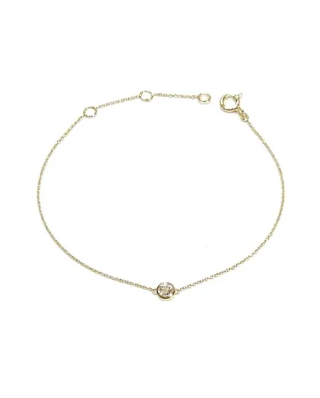 Bracciale Crivelli in Oro Giallo con Punto Luce