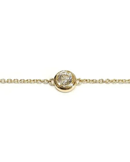 Bracelet Crivelli en Or Jaune avec Point Lumineux