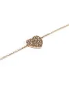Crivelli Bracelet in Rose Gold with Heart of Brown Diamonds