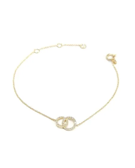 Crivelli Bracelet in Yellow Gold with Diamonds