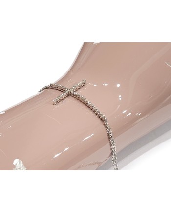 Crivelli Bracelet in White Gold with Diamond Cross