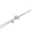 Bracelet Crivelli en Or Blanc avec Croix de Diamants