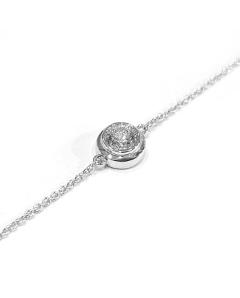 Bracelet Crivelli en Or Blanc avec Point Lumineux