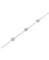 Bracelet Crivelli en Or Blanc avec 3 Étoiles Diamants