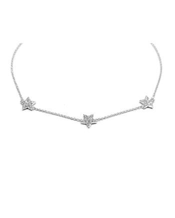 Crivelli Bracelet in White Gold with 3 Diamond Stars