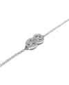 Bracciale Crivelli in Oro Bianco Simbolo Infinito con Diamanti