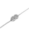 Bracelet Crivelli en Or Blanc Symbole Infini avec Diamants