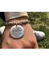 Pendentif Pièce Argent Queriot pour Maman Ma Maman est Belle