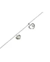Bracciale Crivelli in Oro Bianco con Cuori e Diamante