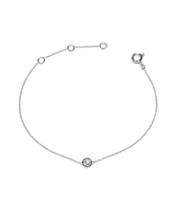 Bracciale Crivelli in Oro Bianco con Punto Luce