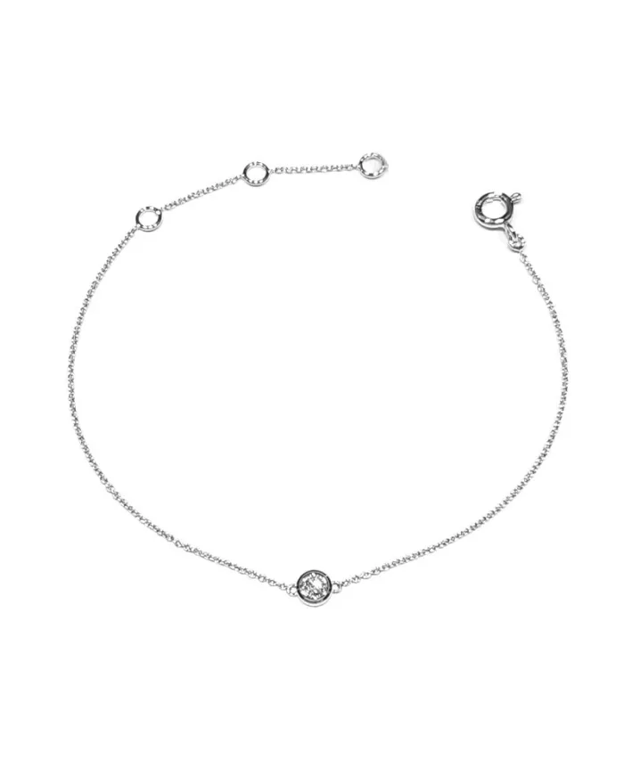 Bracelet Crivelli en Or Blanc avec Point Lumineux