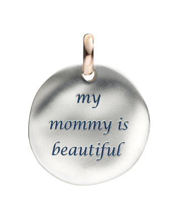 Pendentif Pièce Argent Queriot pour Maman Ma Maman est Belle