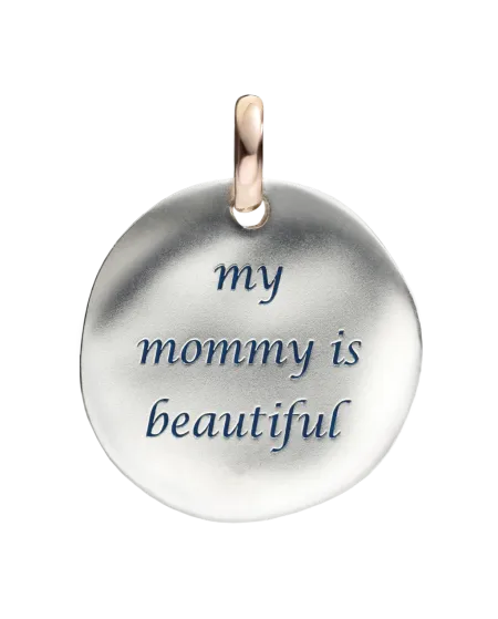 Silver Coin Queriot Pendant for Mom My Mommy is Beautifull