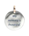 Pendentif Pièce Argent Queriot pour Maman Ma Maman est Belle
