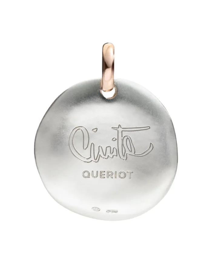 Silver Coin Queriot Pendant for Mom My Mommy is Beautifull