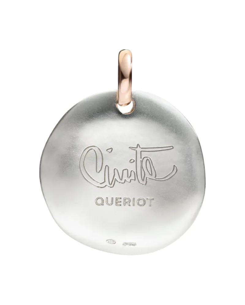 Pendentif Pièce Argent Queriot pour Maman Ma Maman est Belle