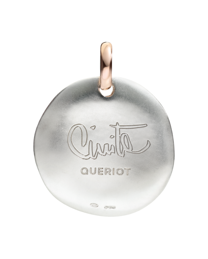 Silver Coin Queriot Pendant for Mom My Mommy is Beautifull