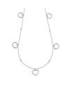 Crivelli White Gold Choker with Diamond Hearts