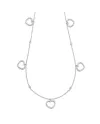 Girocollo Crivelli in Oro Bianco con Cuori di Diamanti