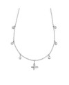 Crivelli White Gold Choker with Butterfly and Diamonds