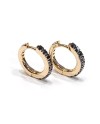 Crivelli Earrings in Rose Gold and Black Diamonds