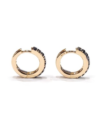 Crivelli Earrings in Rose Gold and Black Diamonds