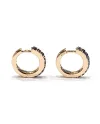 Boucles d'oreilles Crivelli en or rose et diamants noirs