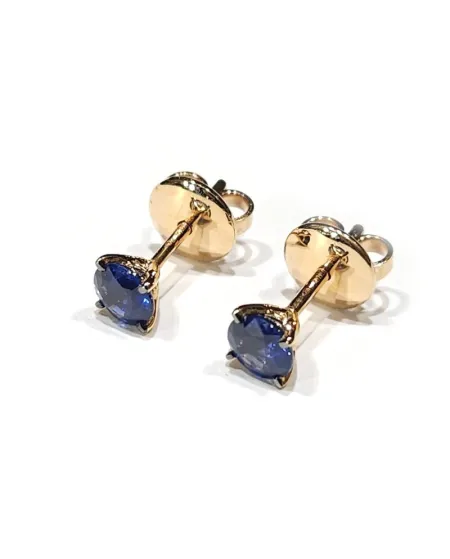 Crivelli Point Light Earrings in Rose Gold with Sapphires