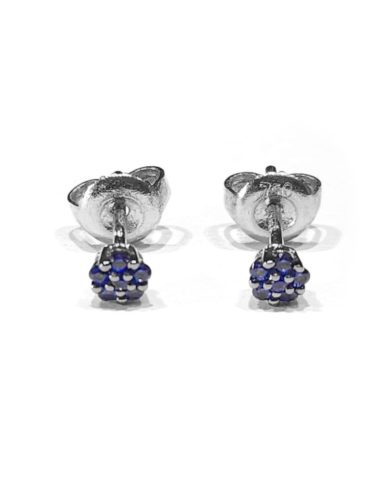 Crivelli Earrings in White Gold and Sapphires