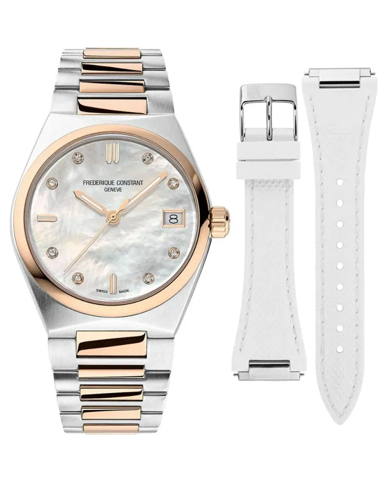 Montre Frédérique Constant Highlife Cadran Nacre et Diamants