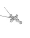 Crivelli Choker in White Gold and Cross with Diamonds