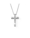 Crivelli Choker in White Gold and Cross with Diamonds