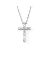 Crivelli Choker in White Gold and Cross with Diamonds