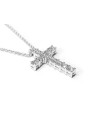 Crivelli Choker in White Gold and Cross with Diamonds