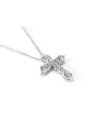Crivelli Choker in White Gold and Cross with Diamonds
