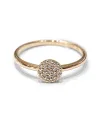 Bague Crivelli en or rose avec pavé de diamants