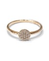 Crivelli Ring in Rose Gold with Diamond Pavé