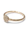 Bague Crivelli en or rose avec pavé de diamants