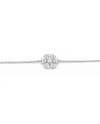 Crivelli Bracelet in White Gold with Diamond Flower