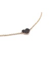 Crivelli Bracelet in Rose Gold with Black Diamond Heart