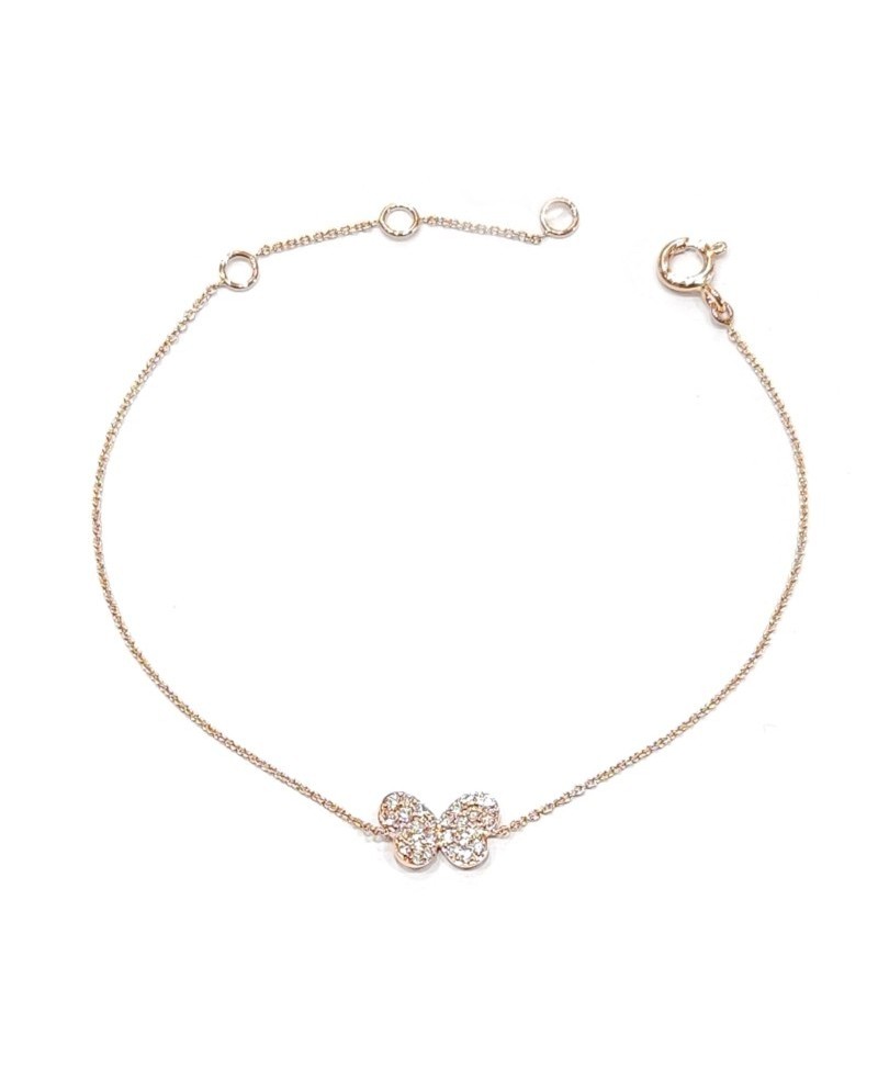 Crivelli Bracelet in Rose Gold with Diamond Butterfly