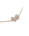 Bracciale Crivelli in Oro Rosa con Farfalla di Diamanti