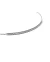 Crivelli White Gold Bar Bracelet with Diamond Pavé