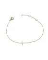 Bracciale Crivelli in Oro Giallo con Croce di Diamanti